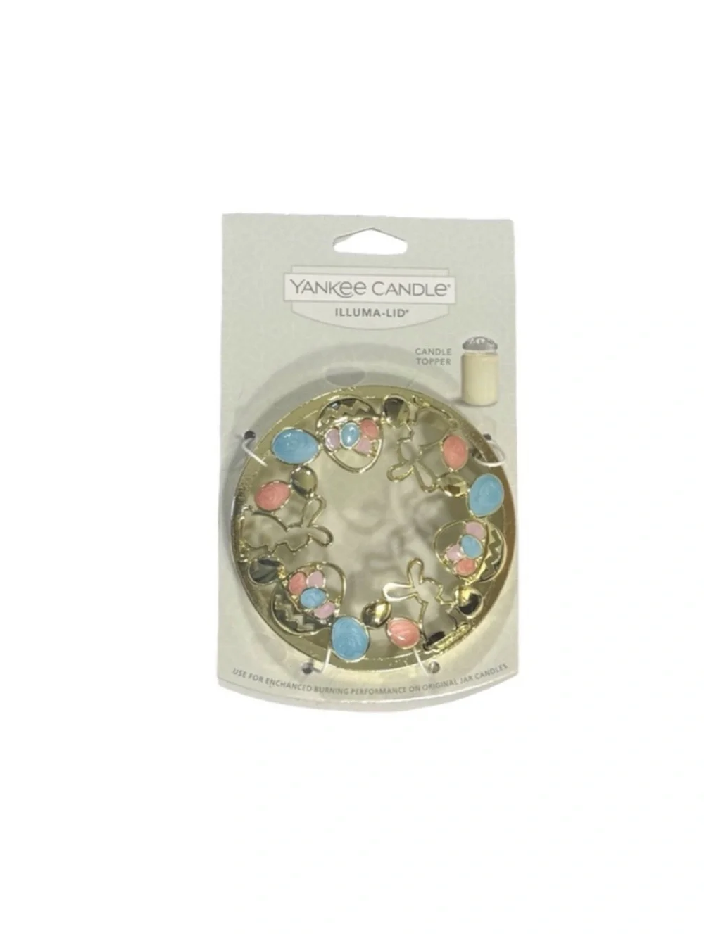 New Yankee Candle Bunnies and Eggs Illuma Lid Candle Topper